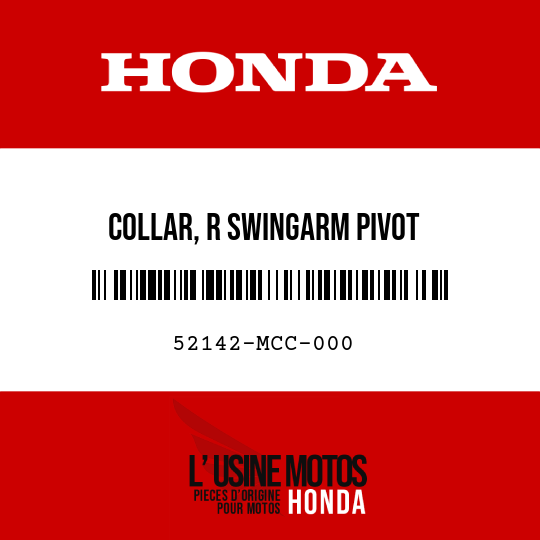 image de 52142-MCC-000 COLLAR, R SWINGARM PIVOT