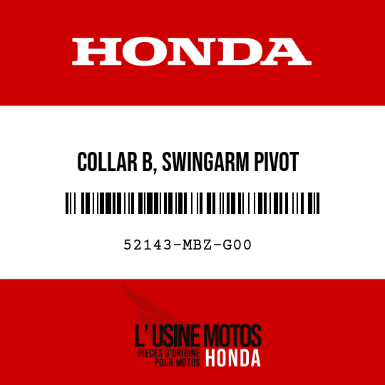 image de 52143-MBZ-G00 COLLAR B, SWINGARM PIVOT