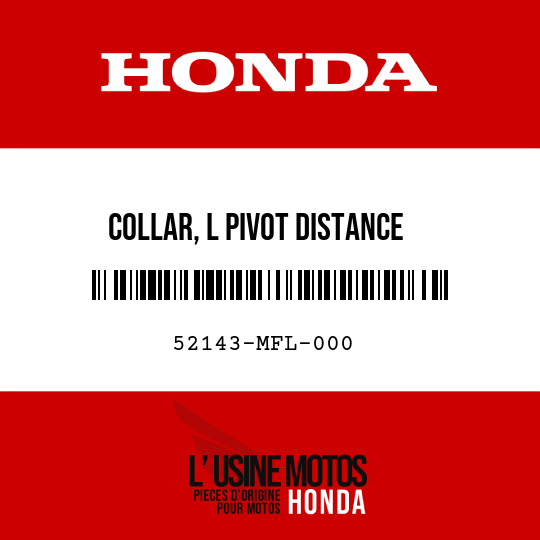 image de 52143-MFL-000 COLLAR, L PIVOT DISTANCE