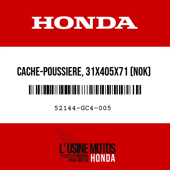 image de 52144-GC4-005 CACHE-POUSSIERE, 31X405X71 (NOK)