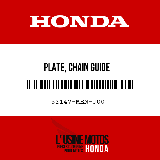 image de 52147-MEN-J00 PLATE, CHAIN GUIDE