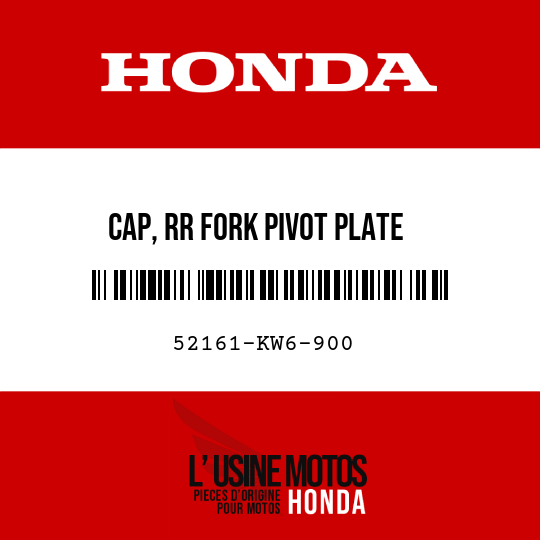 image de 52161-KW6-900 CAP, RR FORK PIVOT PLATE
