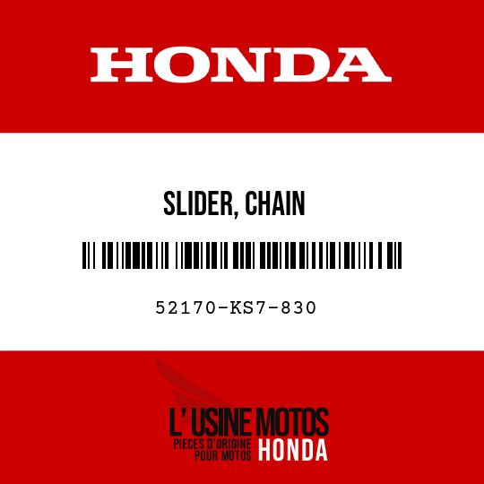 image de 52170-KS7-830 SLIDER, CHAIN