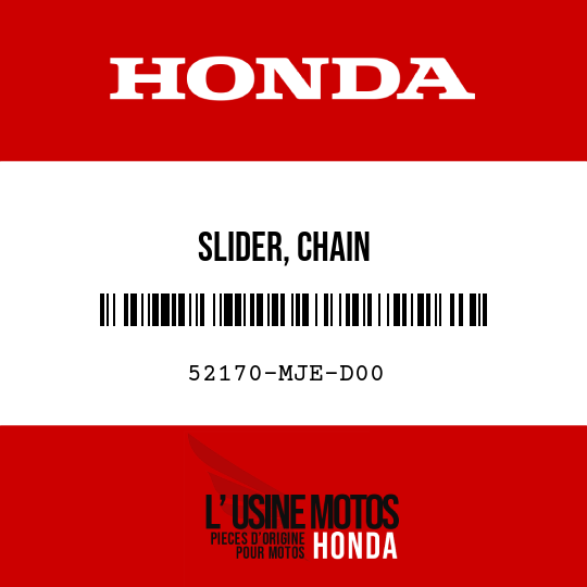 image de 52170-MJE-D00 SLIDER, CHAIN