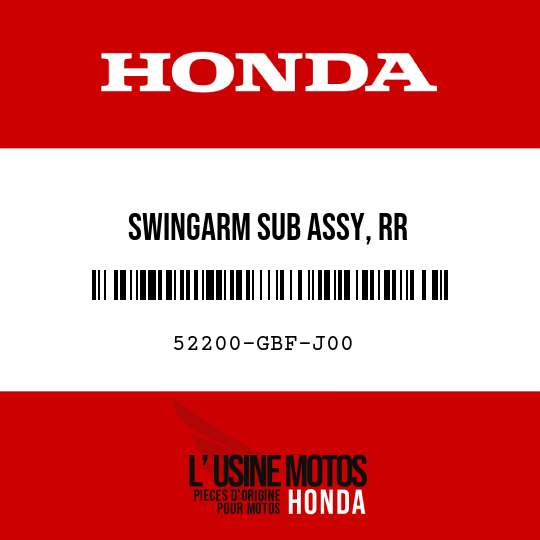 image de 52200-GBF-J00 SWINGARM SUB ASSY, RR