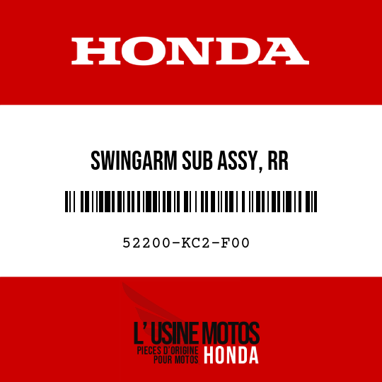 image de 52200-KC2-F00 SWINGARM SUB ASSY, RR