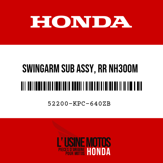 image de 52200-KPC-640ZB SWINGARM SUB ASSY, RR NH300M  (NH300M MUSCULAR GRAY METALLIC)