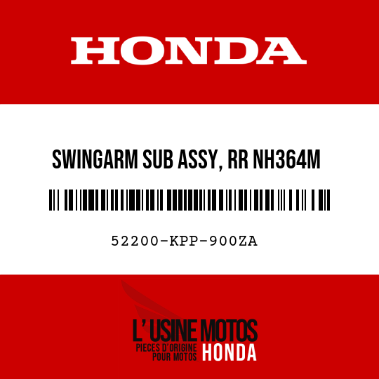 image de 52200-KPP-900ZA SWINGARM SUB ASSY, RR NH364M  (NH364M SHEEN SILVER METALLIC)