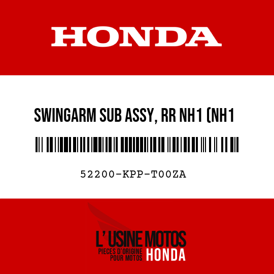 image de 52200-KPP-T00ZA SWINGARM SUB ASSY, RR NH1 (NH1 BLACK)