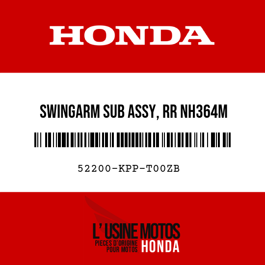 image de 52200-KPP-T00ZB SWINGARM SUB ASSY, RR NH364M (NH364M SHEEN SILVER METALLIC)