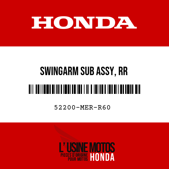 image de 52200-MER-R60 SWINGARM SUB ASSY, RR