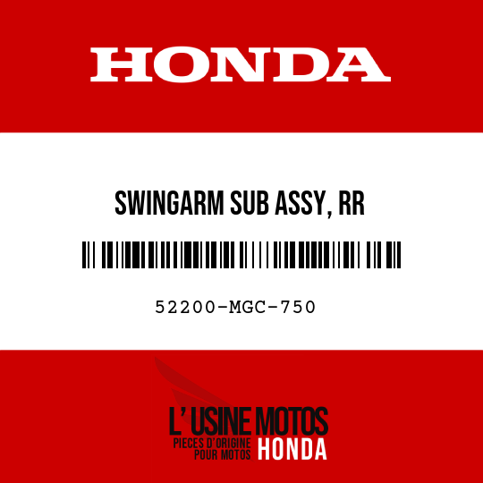 image de 52200-MGC-750 SWINGARM SUB ASSY, RR