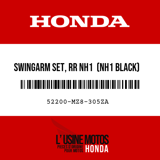 image de 52200-MZ8-305ZA SWINGARM SET, RR NH1  (NH1 BLACK)