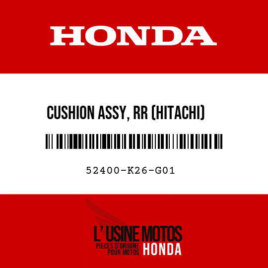 image de 52400-K26-G01 CUSHION ASSY, RR (HITACHI)