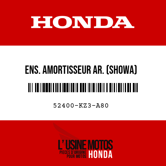 image de 52400-KZ3-A80 ENS. AMORTISSEUR AR. (SHOWA)