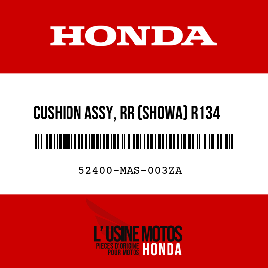image de 52400-MAS-003ZA CUSHION ASSY, RR (SHOWA) R134  (R134 FIGHTING RED)