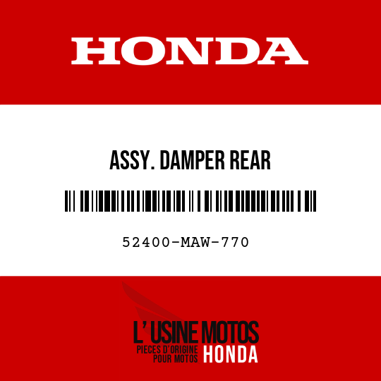 image de 52400-MAW-770 ASSY. DAMPER REAR