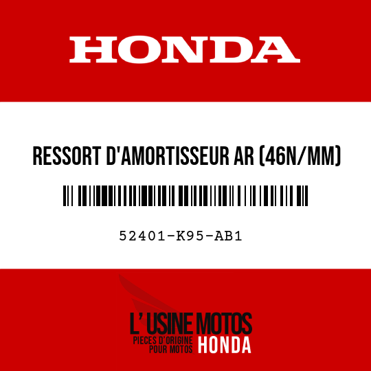 image de 52401-K95-AB1 RESSORT D'AMORTISSEUR AR (46N/MM)