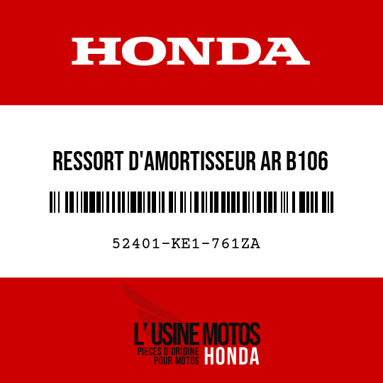 image de 52401-KE1-761ZA RESSORT D'AMORTISSEUR AR B106 