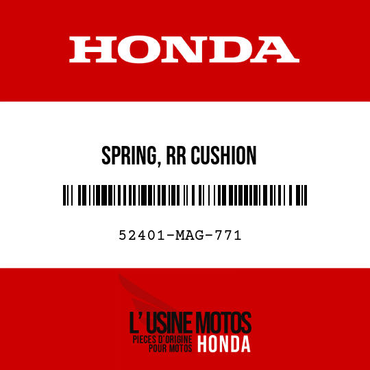 image de 52401-MAG-771 SPRING, RR CUSHION