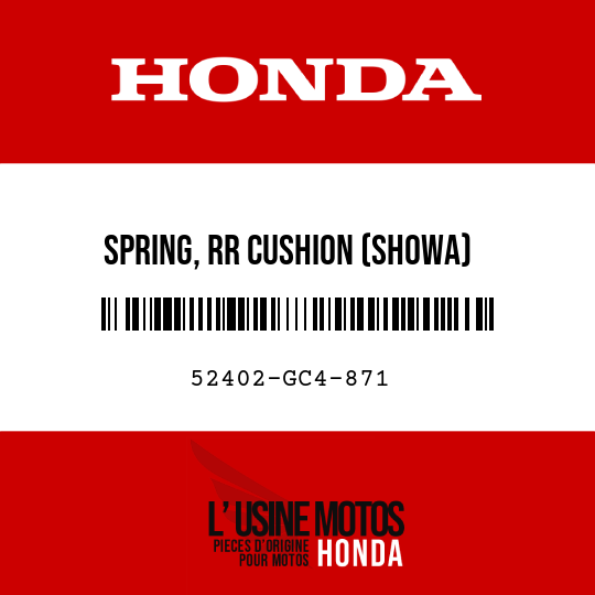 image de 52402-GC4-871 SPRING, RR CUSHION (SHOWA) (3628N/MM,37KGF/MM YELLOW)