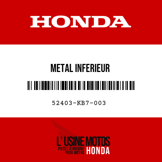 image de 52403-KB7-003 METAL INFERIEUR