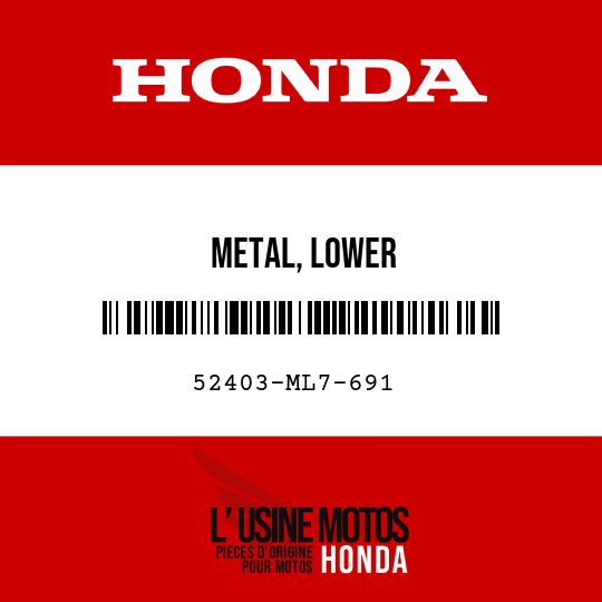 image de 52403-ML7-691 METAL, LOWER
