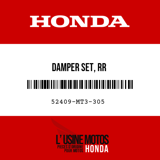 image de 52409-MT3-305 DAMPER SET, RR