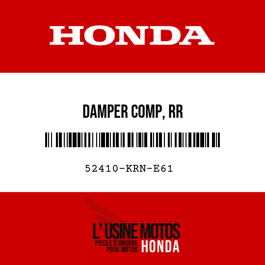 image de 52410-KRN-E61 DAMPER COMP, RR
