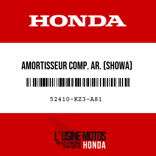 image de 52410-KZ3-A81 AMORTISSEUR COMP. AR. (SHOWA)