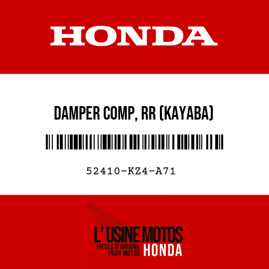 image de 52410-KZ4-A71 DAMPER COMP, RR (KAYABA)