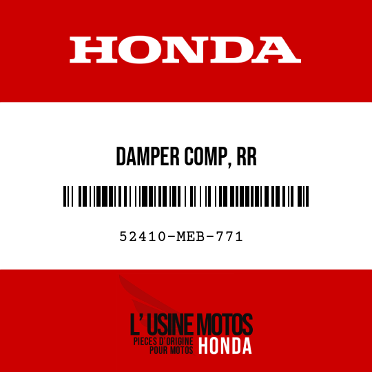 image de 52410-MEB-771 DAMPER COMP, RR
