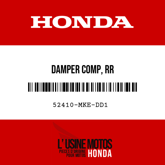 image de 52410-MKE-DD1 DAMPER COMP, RR