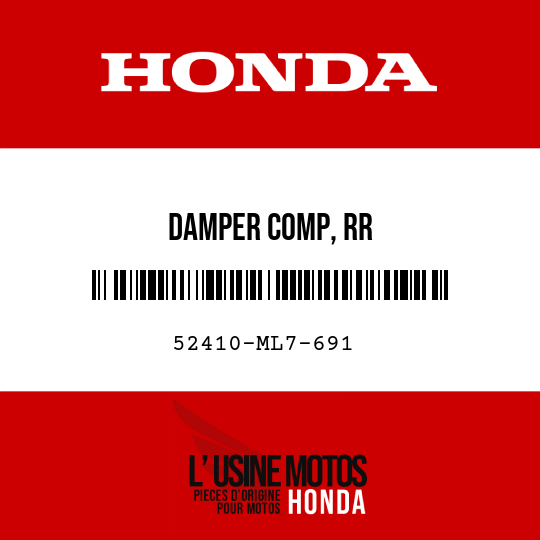image de 52410-ML7-691 DAMPER COMP, RR