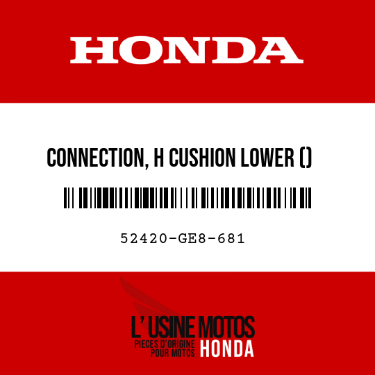 image de 52420-GE8-681 CONNECTION, H CUSHION LOWER ()