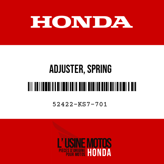 image de 52422-KS7-701 ADJUSTER, SPRING
