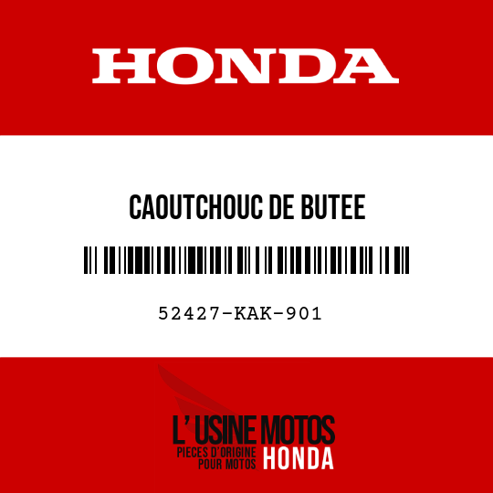 image de 52427-KAK-901 CAOUTCHOUC DE BUTEE
