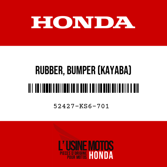 image de 52427-KS6-701 RUBBER, BUMPER (KAYABA)
