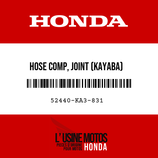 image de 52440-KA3-831 HOSE COMP, JOINT (KAYABA)