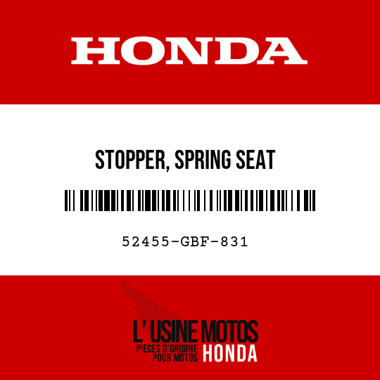 image de 52455-GBF-831 STOPPER, SPRING SEAT