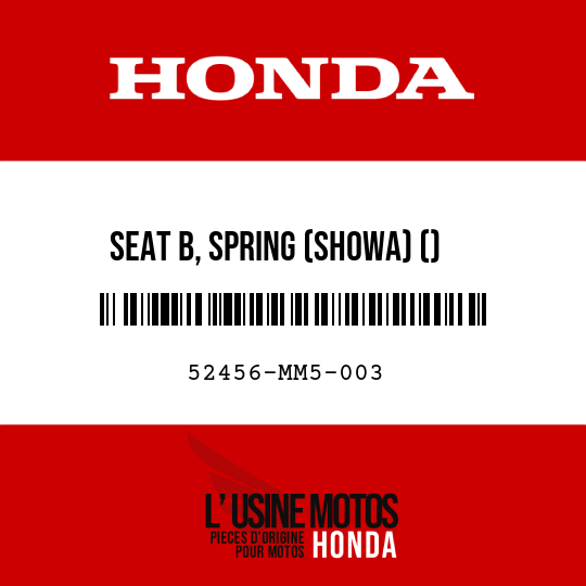 image de 52456-MM5-003 SEAT B, SPRING (SHOWA) ()