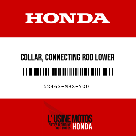 image de 52463-MB2-700 COLLAR, CONNECTING ROD LOWER