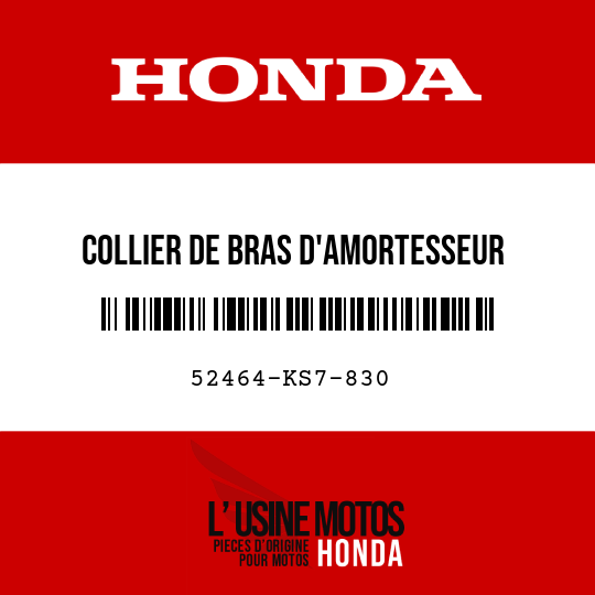 image de 52464-KS7-830 COLLIER DE BRAS D'AMORTESSEUR