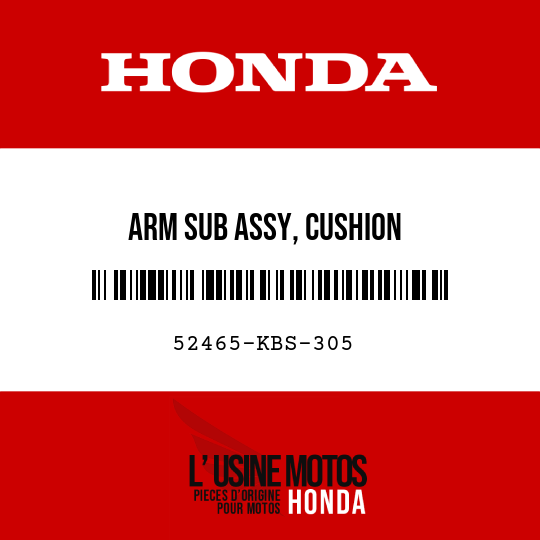 image de 52465-KBS-305 ARM SUB ASSY, CUSHION