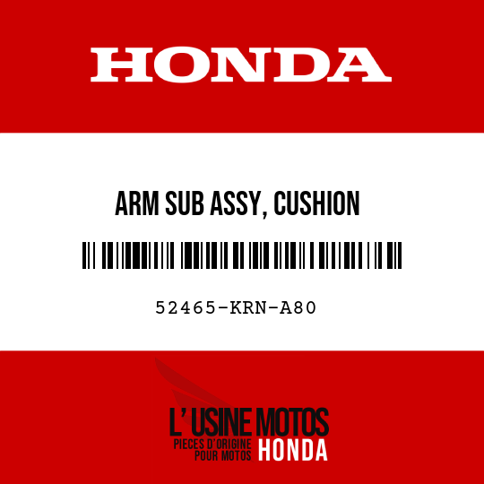 image de 52465-KRN-A80 ARM SUB ASSY, CUSHION
