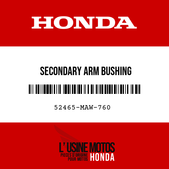 image de 52465-MAW-760 SECONDARY ARM BUSHING