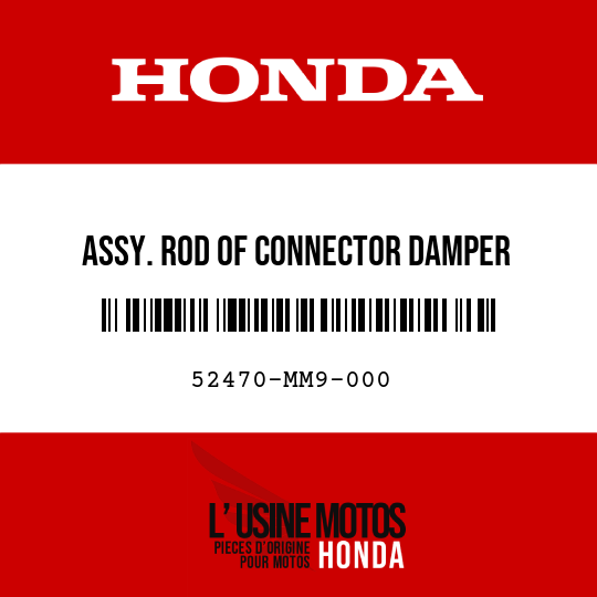 image de 52470-MM9-000 ASSY. ROD OF CONNECTOR DAMPER