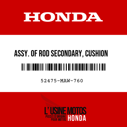 image de 52475-MAW-760 ASSY. OF ROD SECONDARY, CUSHION CONNECTION