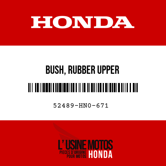 image de 52489-HN0-671 BUSH, RUBBER UPPER