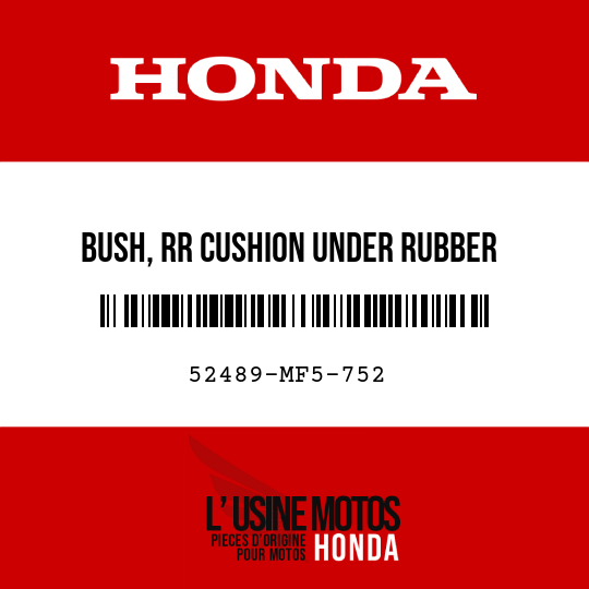 image de 52489-MF5-752 BUSH, RR CUSHION UNDER RUBBER